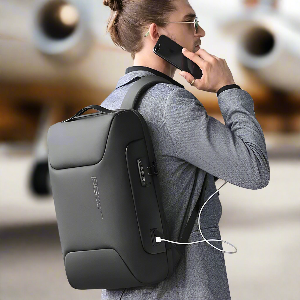 Business Backpack For Men Fit 15.6 inch Laptop Backpack Multifunctional Anti Thief Backpack Waterproof Bags USB Charging New