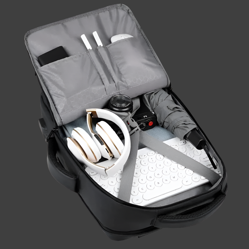 Men Large Capacity Backpack USB Charging Male Laptop Bagpack Waterproof Business Travel Back Pack Luggage Bag Mochila