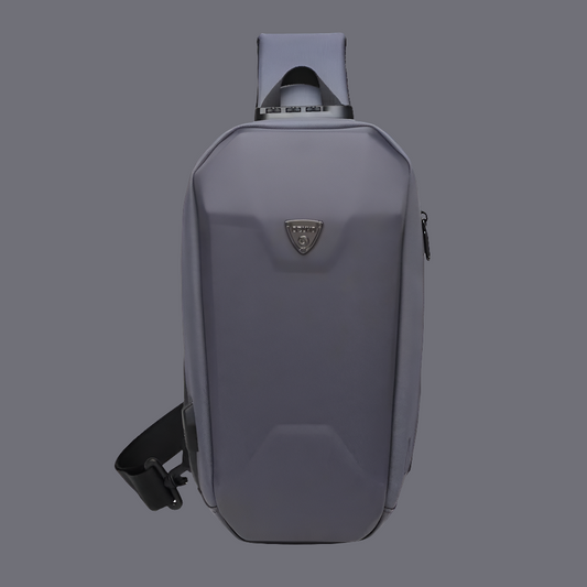 OZUKO Men's Hard Shell Chest Bag Outdoor Riding Men's Cross-body Bag EVA Sports Motorcycle Waterproof Messenger Bag For Men
